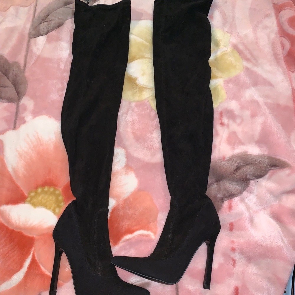 Zara thigh high boots